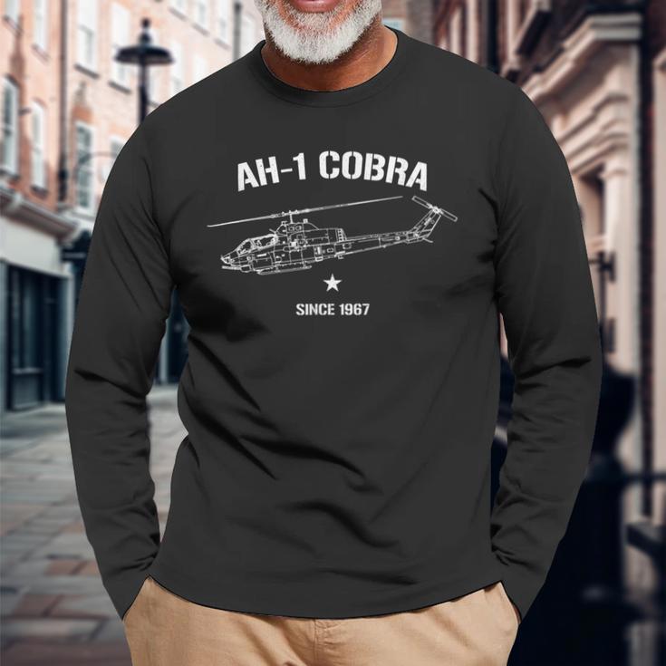 Super Cobra Ah-1 シャツ ヴィンテージ ヒューイ ミリタリー ヘリコプター 長袖Tシャツ 高齢者への贈り物