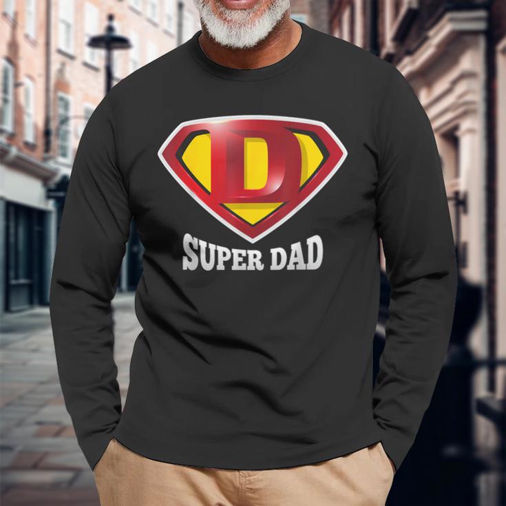 Super Dad Happy Father's Day Best Father 長袖Tシャツ 高齢者への贈り物