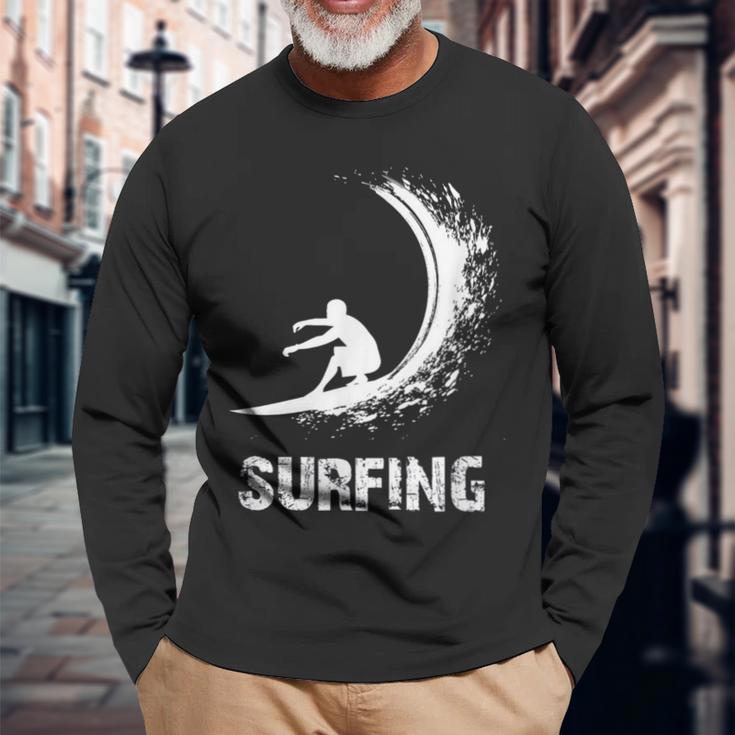 Surfing Waveurf 長袖Tシャツ 高齢者への贈り物