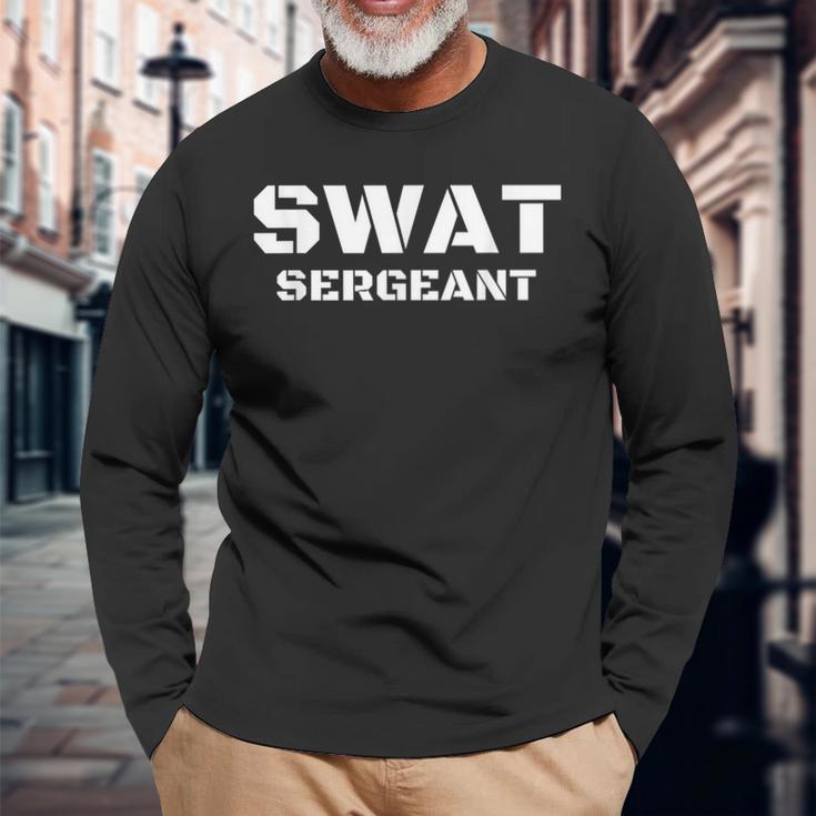 Swat 軍曹特殊部隊 警察ユニフォーム 長袖Tシャツ 高齢者への贈り物