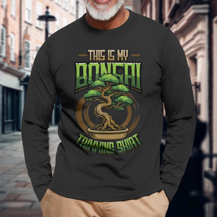 This Is My Bonsai トリミングシャツ 盆栽 長袖Tシャツ 高齢者への贈り物
