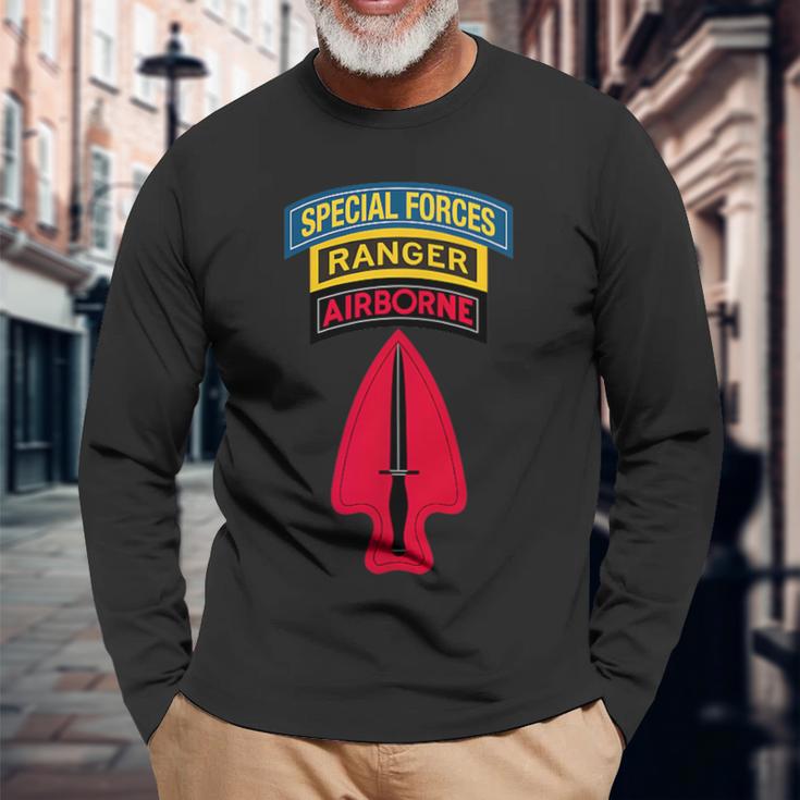 Usasoc シャツ デルタフォース レンジャーsfタブfod-D クラシック 長袖Tシャツ 高齢者への贈り物