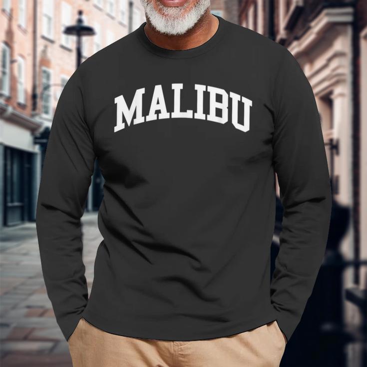 Varsity Malibu California 長袖Tシャツ 高齢者への贈り物
