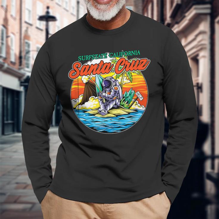 Vintage California I Retroanta Cruz 長袖Tシャツ 高齢者への贈り物