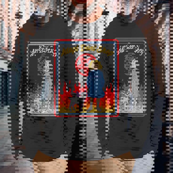 Vintage Child Game Horror Adopt Donthop Dark Humor 長袖Tシャツ 高齢者への贈り物