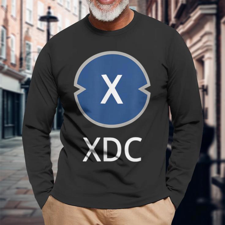 Xinfin 暗号通貨 Xdc暗号コイン 長袖Tシャツ 高齢者への贈り物