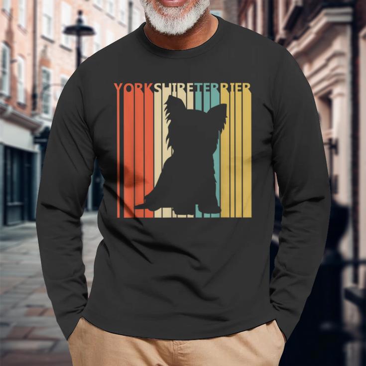 Yorkshire Terrier ヨークシャー・テリア 長袖Tシャツ 高齢者への贈り物