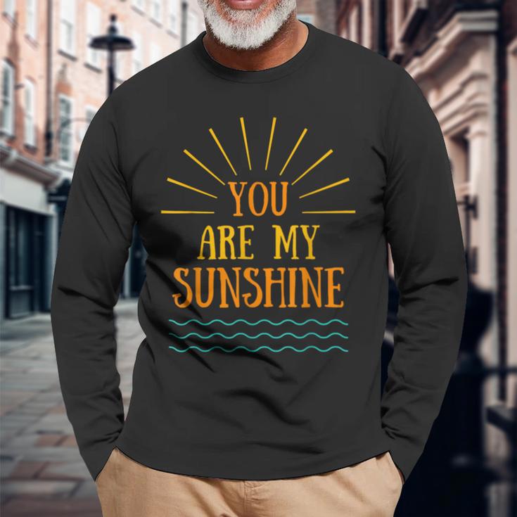 You Are Myunshine Cuteun Hotummer Restro グラフィック 長袖Tシャツ 高齢者への贈り物