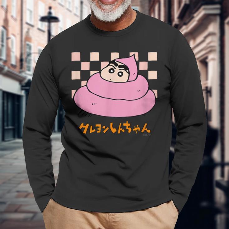 【まんが】クレヨンしんちゃん うんち 長袖Tシャツ 高齢者への贈り物