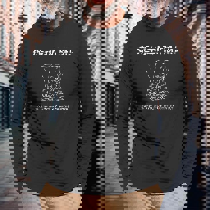 おもしろオレゴンワゴン トレイル You Have Died Of Dysentery 長袖Tシャツ 高齢者への贈り物