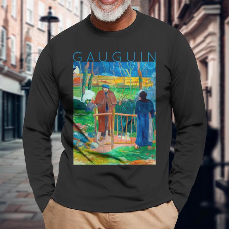 こんにちはゴーギャンさん 長袖tシャツ 長袖Tシャツ 高齢者への贈り物