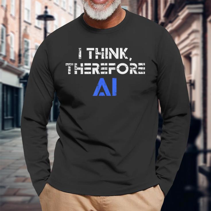だから私はaiの面白いチャットgptだと思う 長袖Tシャツ 高齢者への贈り物