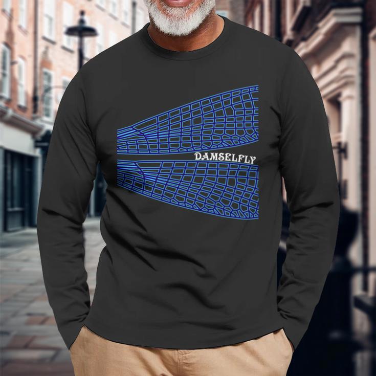 とんぼ トンボ イトトンボ 長袖tシャツ 長袖Tシャツ 高齢者への贈り物