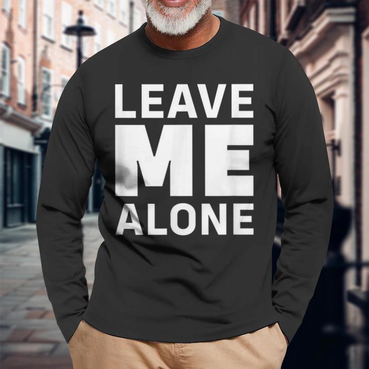 ほっといてくれ 長袖Tシャツ 高齢者への贈り物