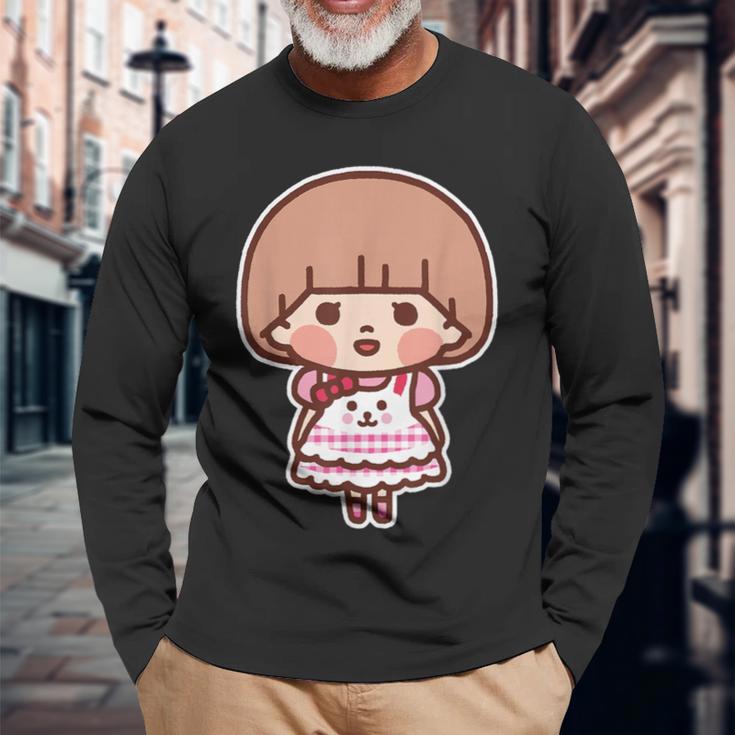 ゆるかわメルちゃん ビッグプリント（表裏） 長袖Tシャツ 高齢者への贈り物