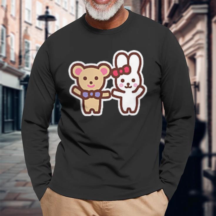 ゆるかわメルちゃん 漫画バックプリント 長袖Tシャツ 高齢者への贈り物