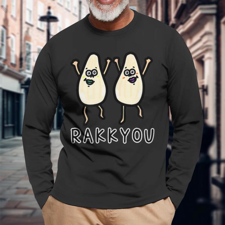らっきょうさん 長袖Tシャツ 高齢者への贈り物