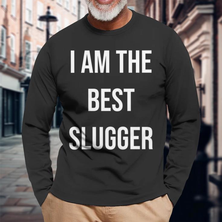 アイ・アム・ザ・ベスト・スラッガー 長袖tシャツ 長袖Tシャツ 高齢者への贈り物