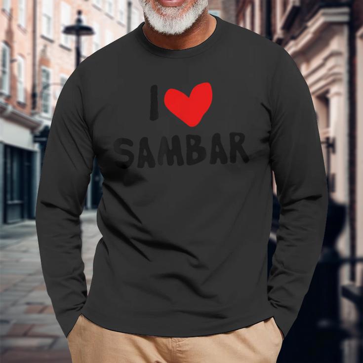 アイ・ラブ・サンバー 長袖Tシャツ 高齢者への贈り物