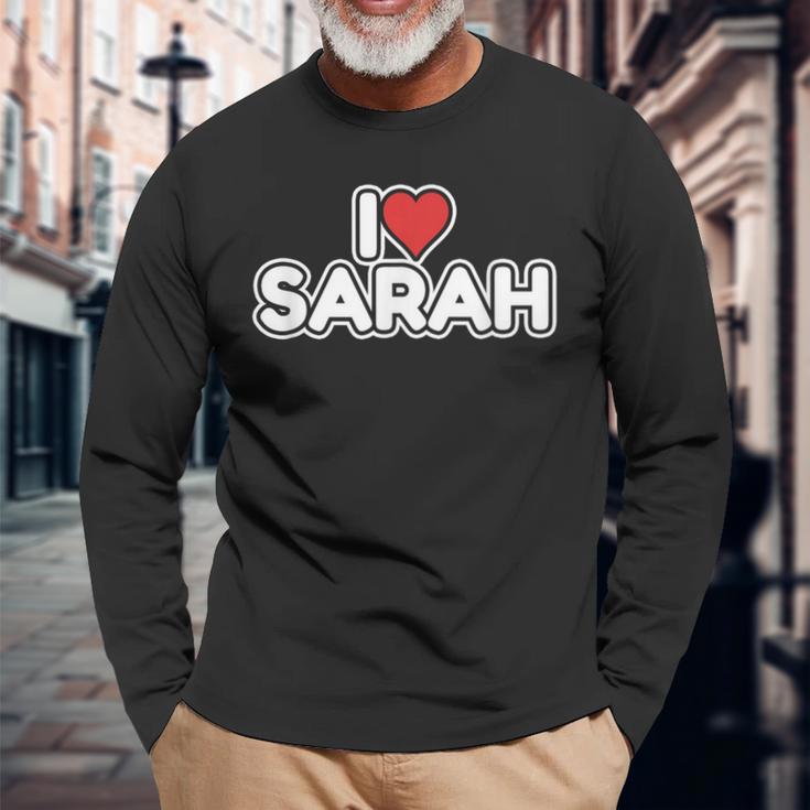 アイ・ラヴ・サラ 長袖Tシャツ 高齢者への贈り物