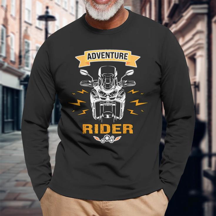 アドベンチャー ライダー オフロード バイカー Adv トラベル Crf エディション トリップ 長袖Tシャツ 高齢者への贈り物