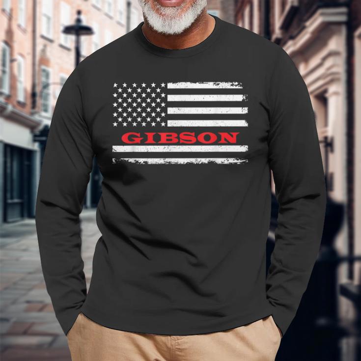 アーカンソー州 アメリカ国旗 ギブソン Usa 愛国心 お土産 長袖Tシャツ 高齢者への贈り物