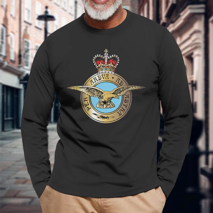 イギリス空軍 イギリス空軍 バッジパッチ 長袖Tシャツ 高齢者への贈り物