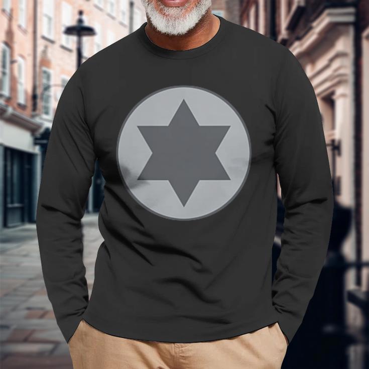 イスラエル空軍 イスラエル防衛隊 ラウンデル ローヴィスバージョン 長袖Tシャツ 高齢者への贈り物