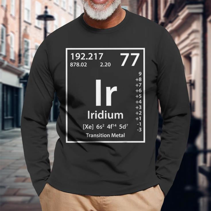 イリジウムエレメント ホワイト 長袖Tシャツ 高齢者への贈り物