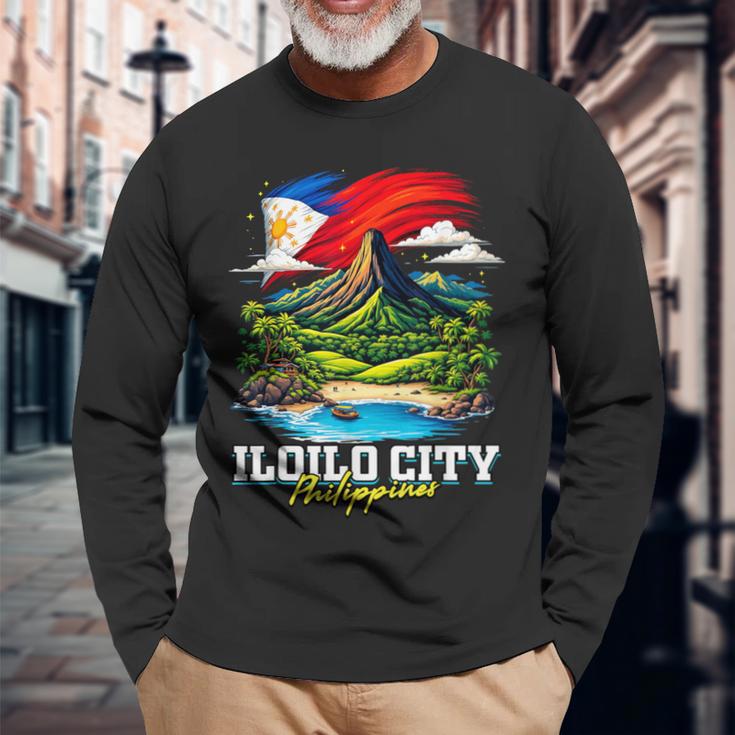 イロイロ市 フィリピン お土産 フィリピン国旗 長袖Tシャツ 高齢者への贈り物