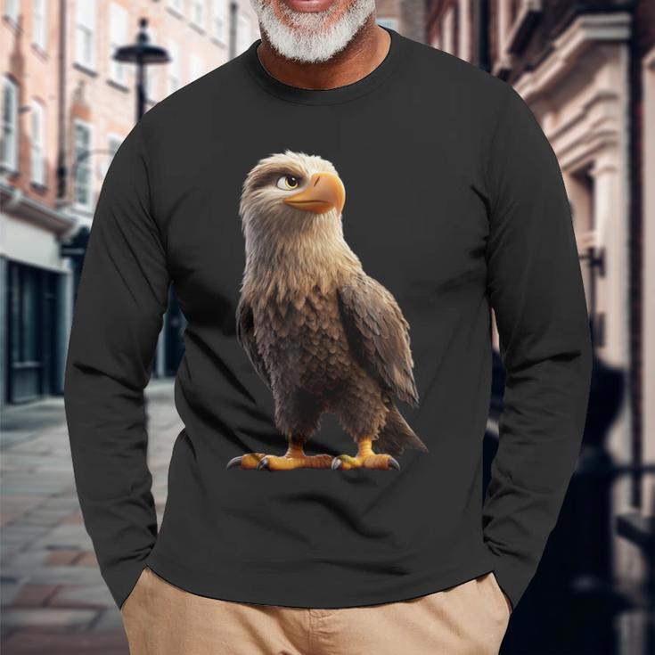 イーグル ハクトウワシ イヌワシ オジロワシ ワシ ワシ 長袖Tシャツ 高齢者への贈り物