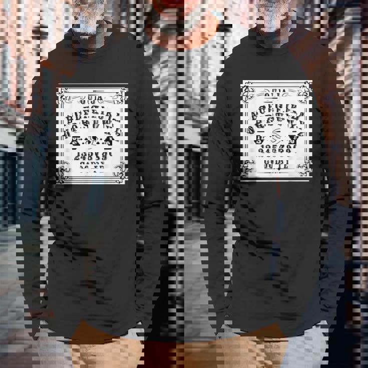 ウイジャボード ハロー超常現象捜査官 ゴシック・ウイジャ・ペイガン 長袖Tシャツ 高齢者への贈り物