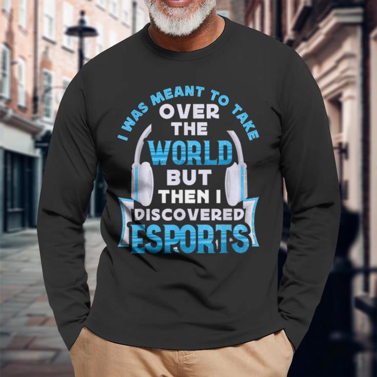 エスポートゲーマー Eスポーツ プロゲーマー 長袖Tシャツ 高齢者への贈り物
