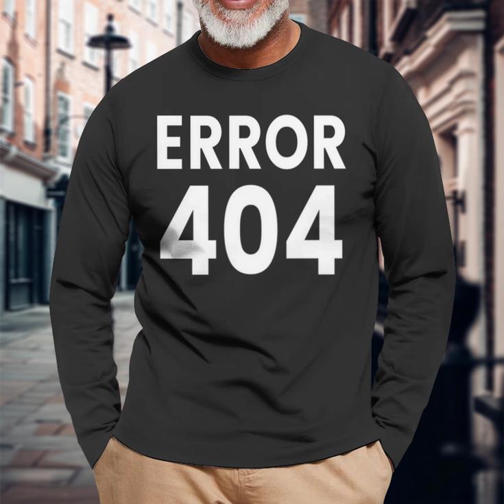 エラー404 長袖tシャツ 長袖Tシャツ 高齢者への贈り物