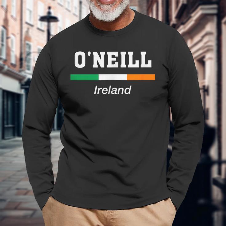 オニール アイルランドの姓 聖パトリックデー アイルランド国旗 長袖Tシャツ 高齢者への贈り物