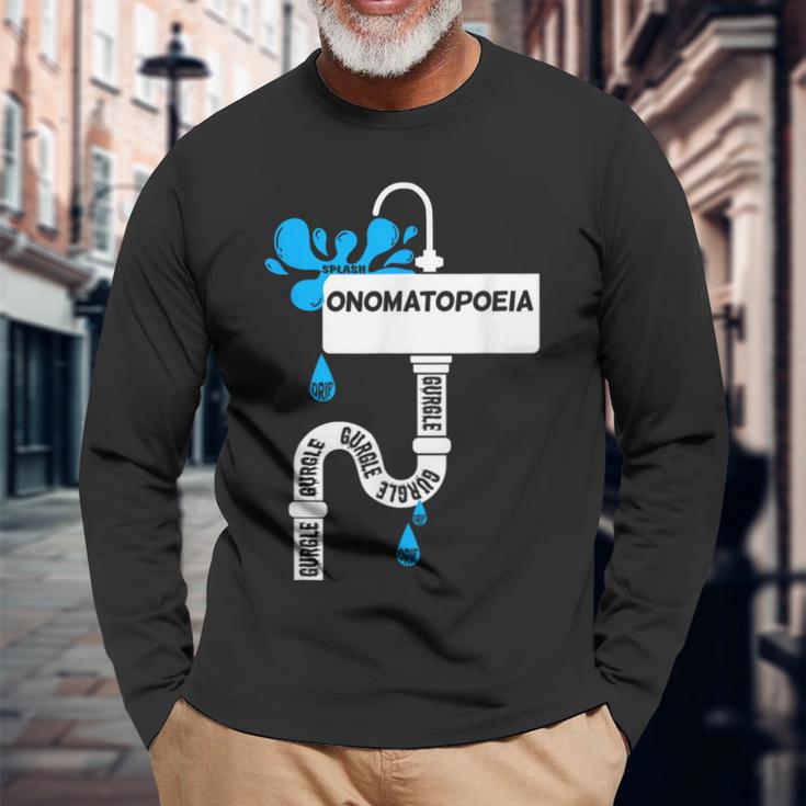 オノマトペ 創作文 英語教師 長袖Tシャツ 高齢者への贈り物