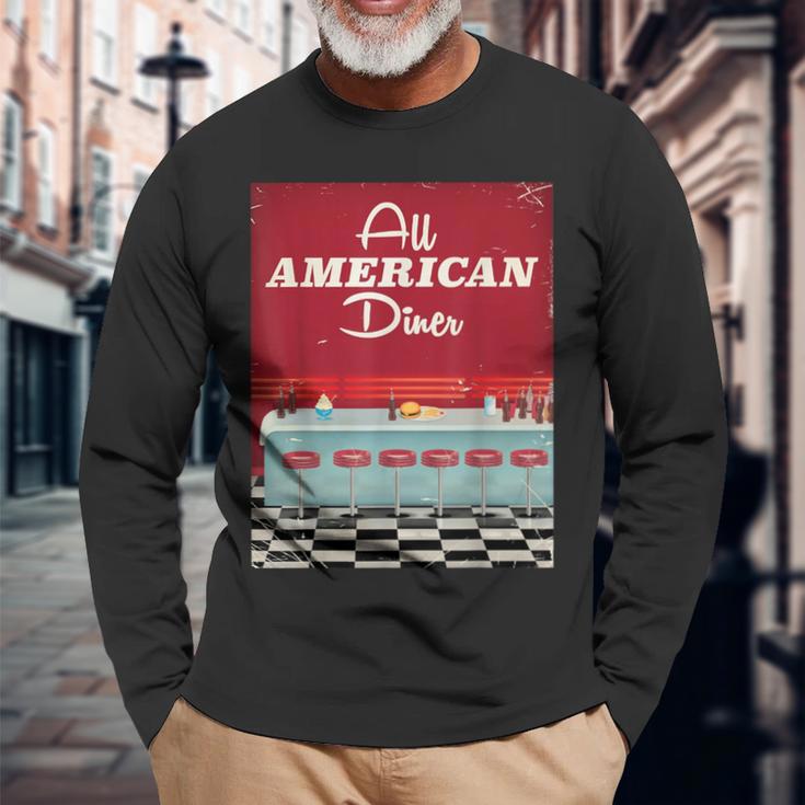 オールアメリカンダイナー 長袖Tシャツ 高齢者への贈り物