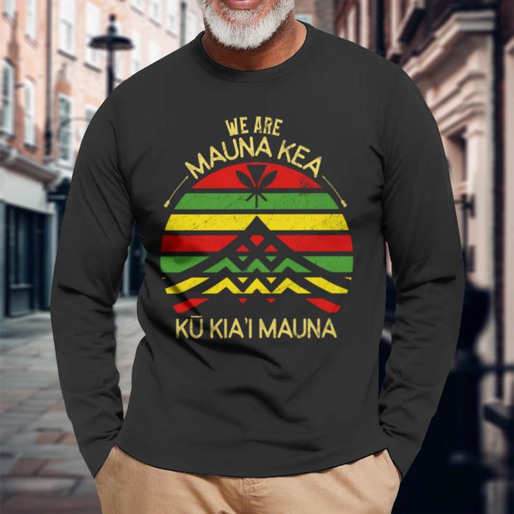 カナカ マオリ フラッグ We Are Mauna Kea No Tmt 長袖tシャツ 長袖Tシャツ 高齢者への贈り物
