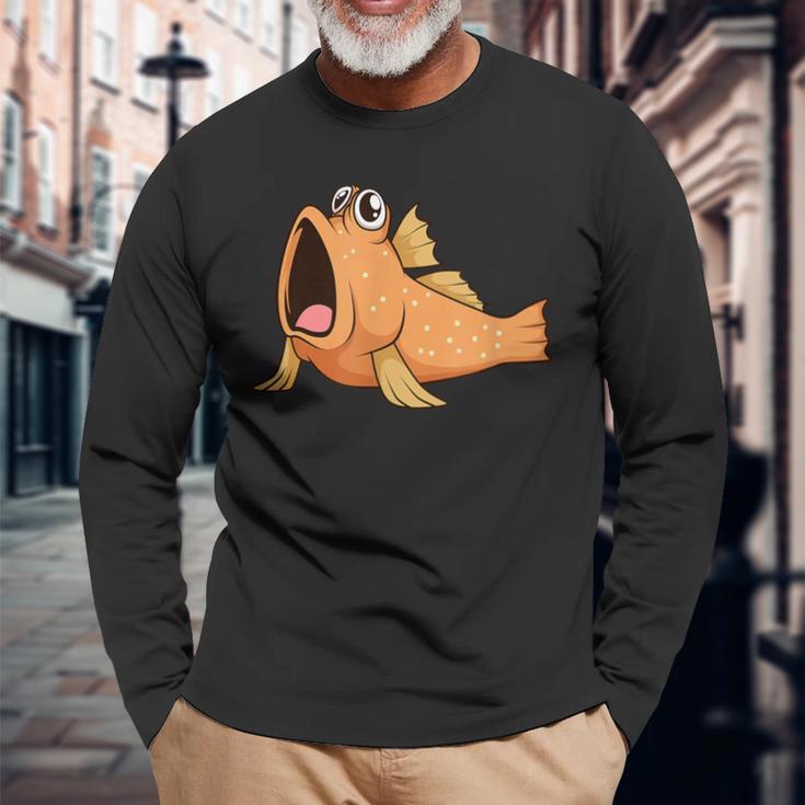 カワイイ ムツゴロウ 長袖Tシャツ 高齢者への贈り物