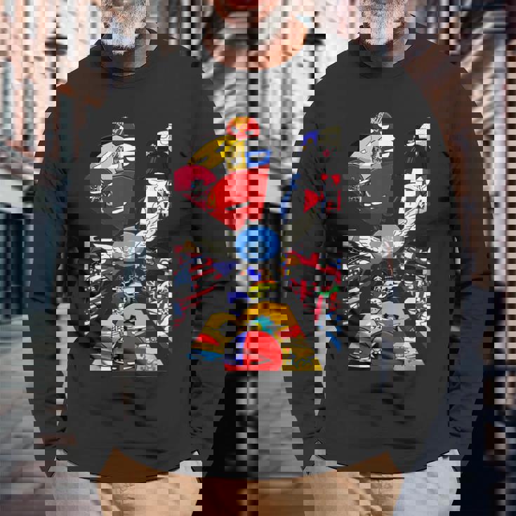 カントリーボール 世界旗 長袖Tシャツ 高齢者への贈り物