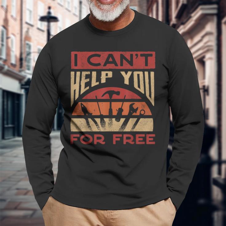 カーオーナー-カーガイ-ガレージチューニング-カーメカニック 長袖Tシャツ 高齢者への贈り物