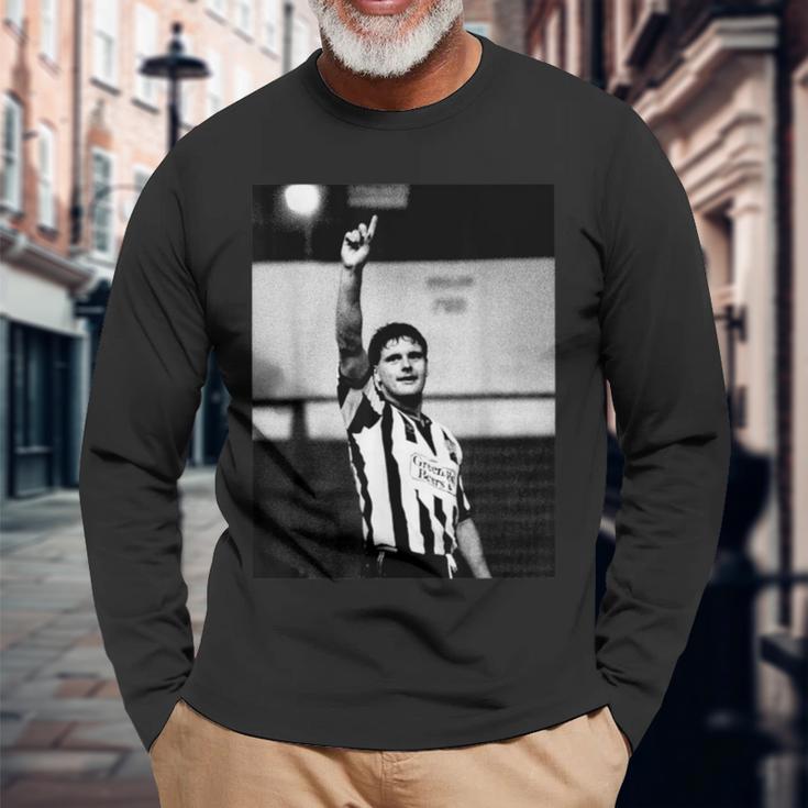 ガッツァ・ガスコイン・ウェーブ ニューカッスル・ユナイテッド ポーツマスフットボール 長袖Tシャツ 高齢者への贈り物