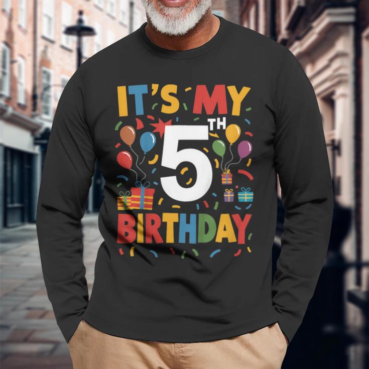 キッズ 5歳の誕生日シャツ男の子キッズ幼児5歳の誕生日男の子 長袖Tシャツ 高齢者への贈り物