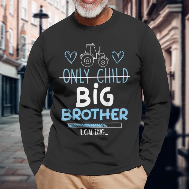 キッズ Big Brother Only Child Tractor Baby Reveal 長袖Tシャツ 高齢者への贈り物
