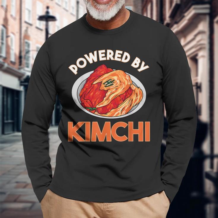 キムチ韓国番長 発酵食品 ナパキャベツ 長袖Tシャツ 高齢者への贈り物