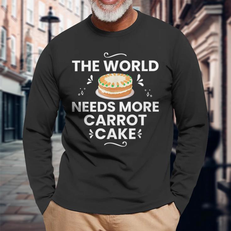キャロットケーキ レシピ カップケーキ パイ グルテンフリー ビーガン 長袖Tシャツ 高齢者への贈り物