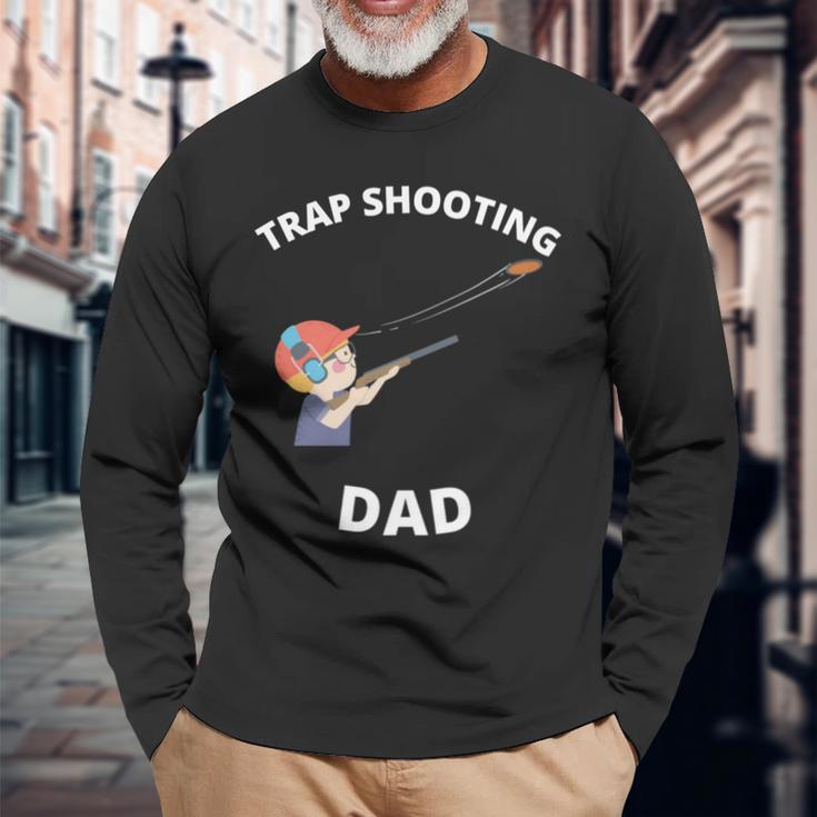 クレイトラップ 射撃 お父さん アウトドア スポーツ メンズ 長袖tシャツ 長袖Tシャツ 高齢者への贈り物