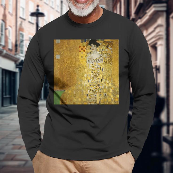 グスタフ・クリムトによるアデル・ブロッホ・バウアー1世の肖像1907 長袖Tシャツ 高齢者への贈り物