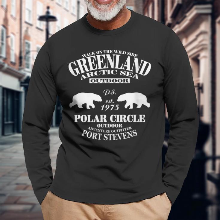 グリーンランド ホッキョクグマ 長袖Tシャツ 高齢者への贈り物