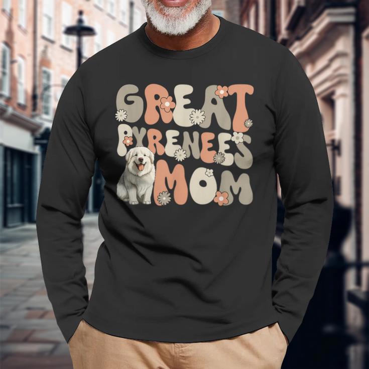 グレート ピレニーズ ドッグ グルービー 世界最高のグレート ピレニーズ ママ 長袖Tシャツ 高齢者への贈り物